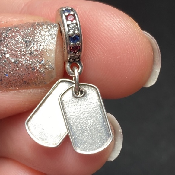 #11 Retired Authentic Pandora Hero Dog Tags charm - Picture 3 of 8